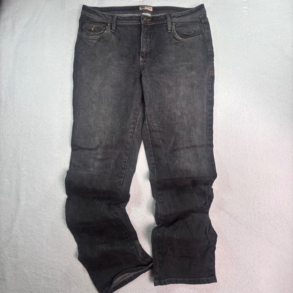 Y2K Faded Glory Stretch Women's‎ Jeans Size 18 Dark Wash Bootcut Denim